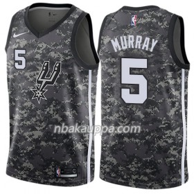 San Antonio Spurs Dejounte Murray 5 Nike City Edition Musta Pelipaidat Swingman - Miesten